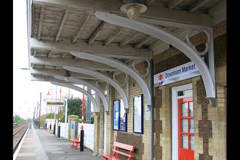 Great Northern and the Railway Heritage Trust have completed a £64 000 ‘heritage makeover‘ of Downham Market station